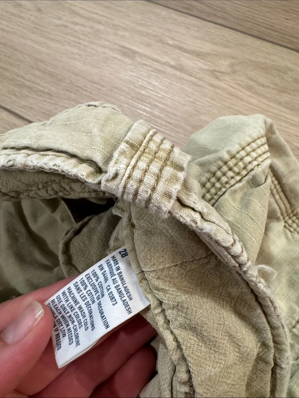 Y2K 90s American Eagle Longboard Cargo Shorts Distressed Size 28